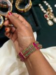 Ruby emerald bangles